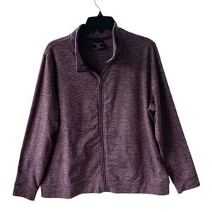 32 DEGREE HEAT WOMENS PURPLE PLUM LONG SLEEVE ZIP UP JACKET SIZE XL
